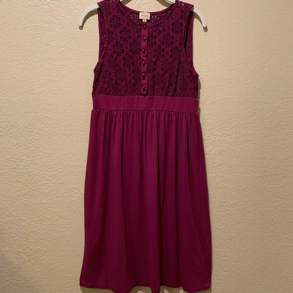 Ella Moss Dress Burgandy
